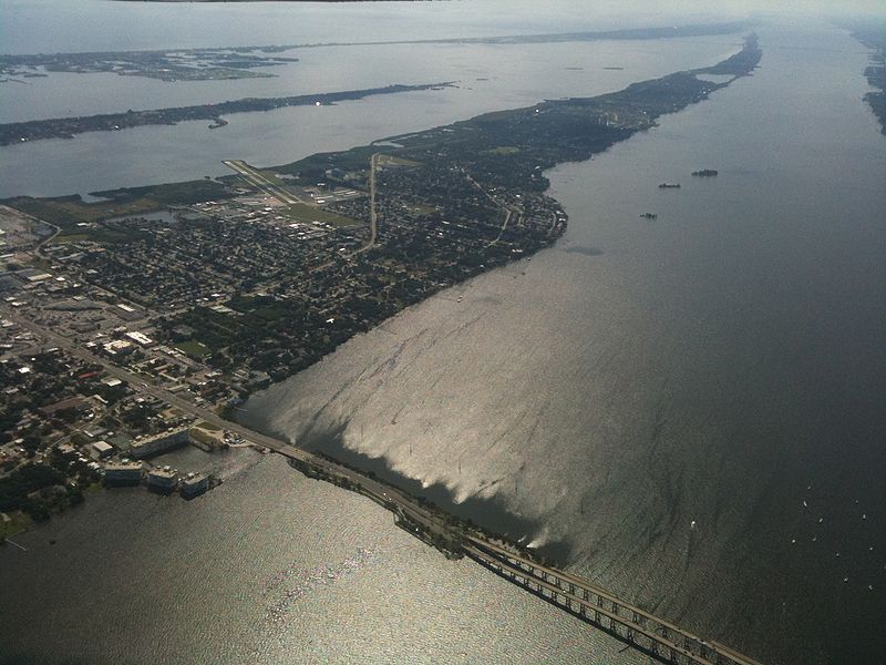 Melbourne and the barrier island